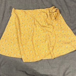 Altar’d State wrap around tie mini skirt